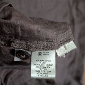 LOFT Charcoal Rayon Blend Top